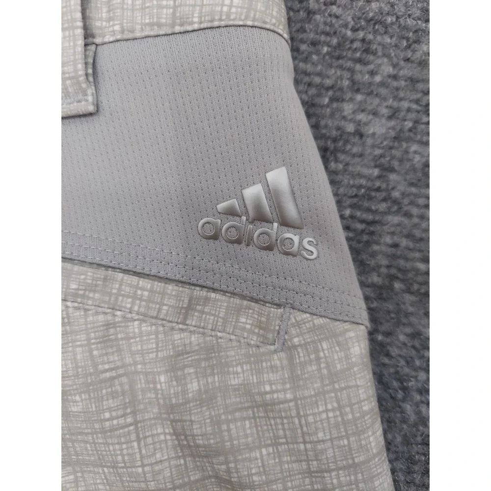 Adidas Golf Shorts Men 30 Gray Plaid‎ Performance Stretch Outdoor Preppy Tennis